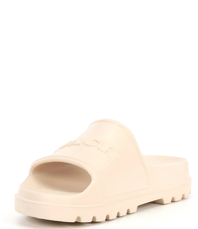 COACH Men's Jesse Signature Logo Pool Slide Sandals