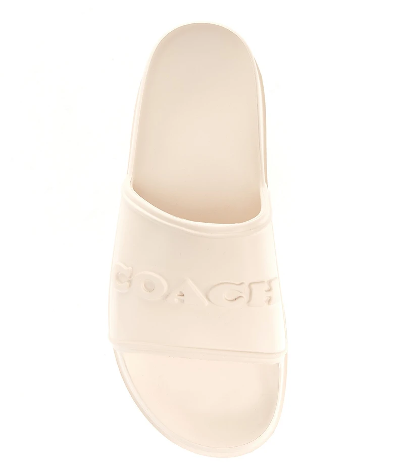 COACH Men's Jesse Signature Logo Pool Slide Sandals