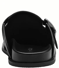 COACH Men's Leather Buckle Detail Clogs