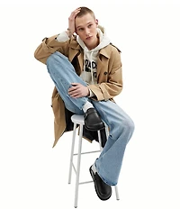 COACH Men's Leather Buckle Detail Clogs