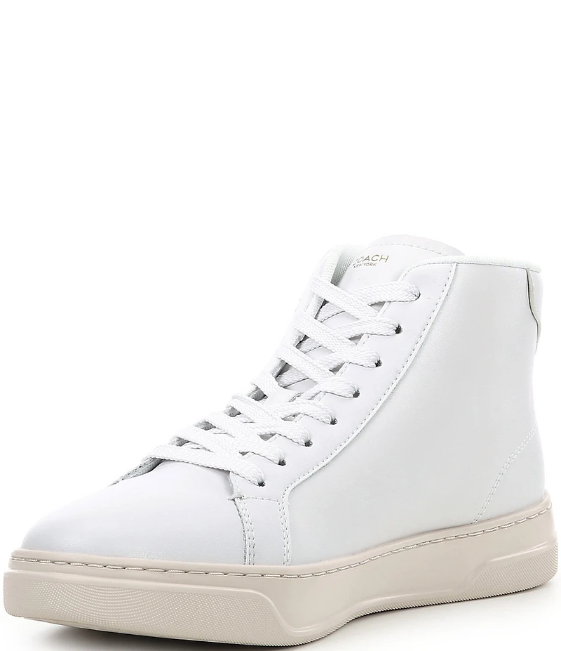 COACH Men's Low Line Leather High-Top Sneakers