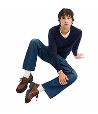 COACH Men's Leather Lug Sole Boat Shoes