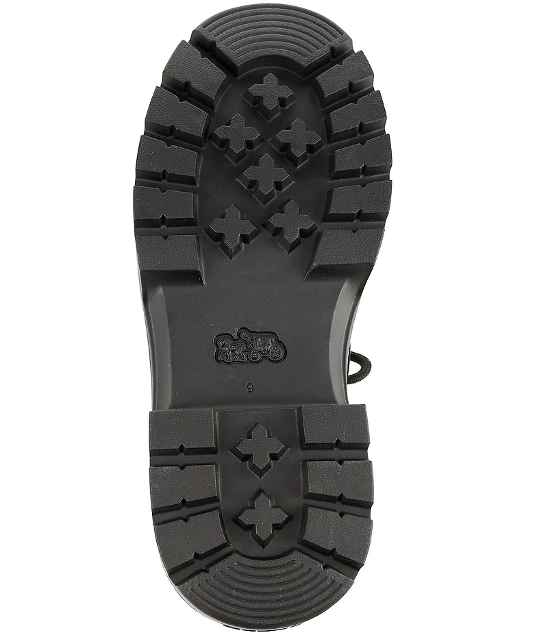 COACH Men's Leather Lug Sole Boat Shoes