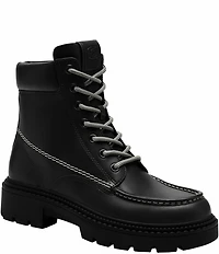 COACH Men's Lug Sole Leather Boots