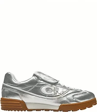 COACH Men's Match Metallic Leather Foldover Lace Up Sneakers