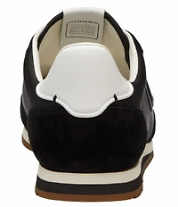 COACH Men's Nylon and Suede Logo Flat Sneakers