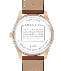 COACH Men's Oliver Quartz Analog Leather Strap Watch