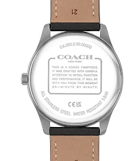 COACH Men's Oliver Quartz Analog Leather Strap Watch