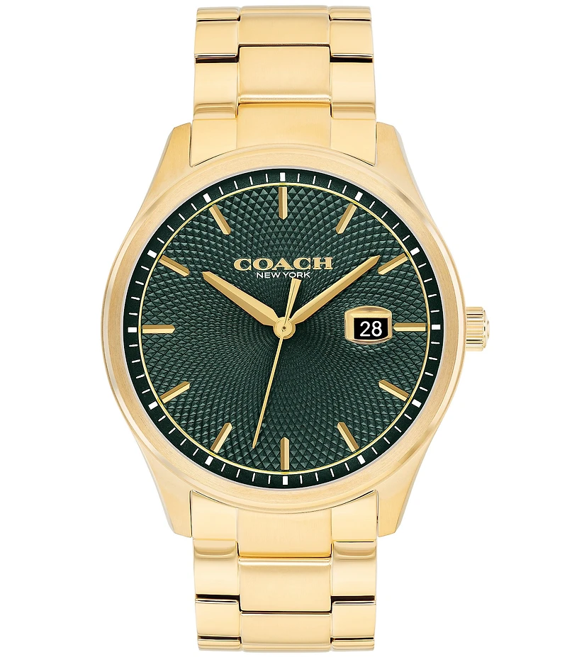 COACH Men's Oliver Quartz Analog Stainless Steel Bracelet Watch