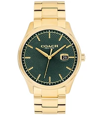 COACH Men's Oliver Quartz Analog Stainless Steel Bracelet Watch