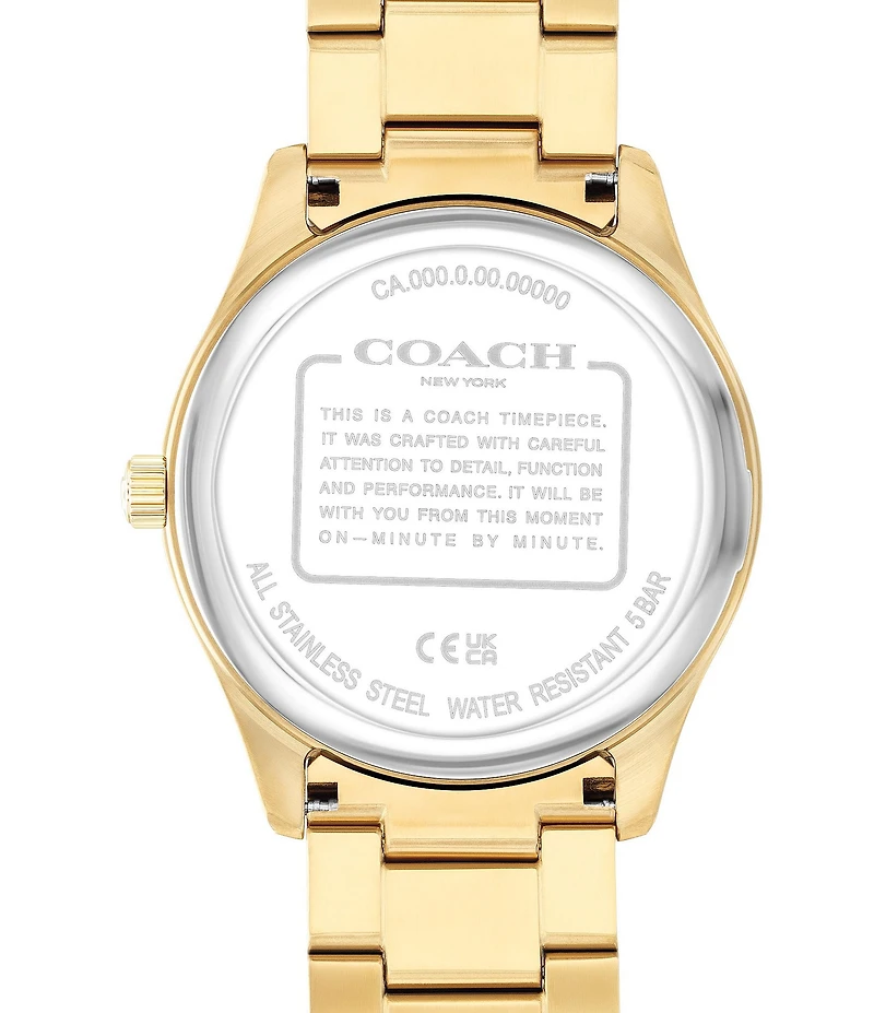 COACH Men's Oliver Quartz Analog Stainless Steel Bracelet Watch