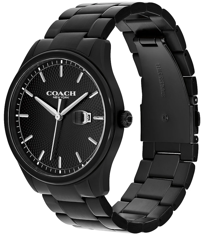 COACH Men's Oliver Quartz Analog Stainless Steel Bracelet Watch
