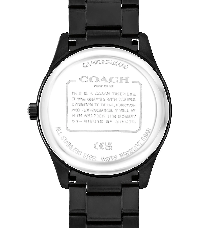 COACH Men's Oliver Quartz Analog Stainless Steel Bracelet Watch