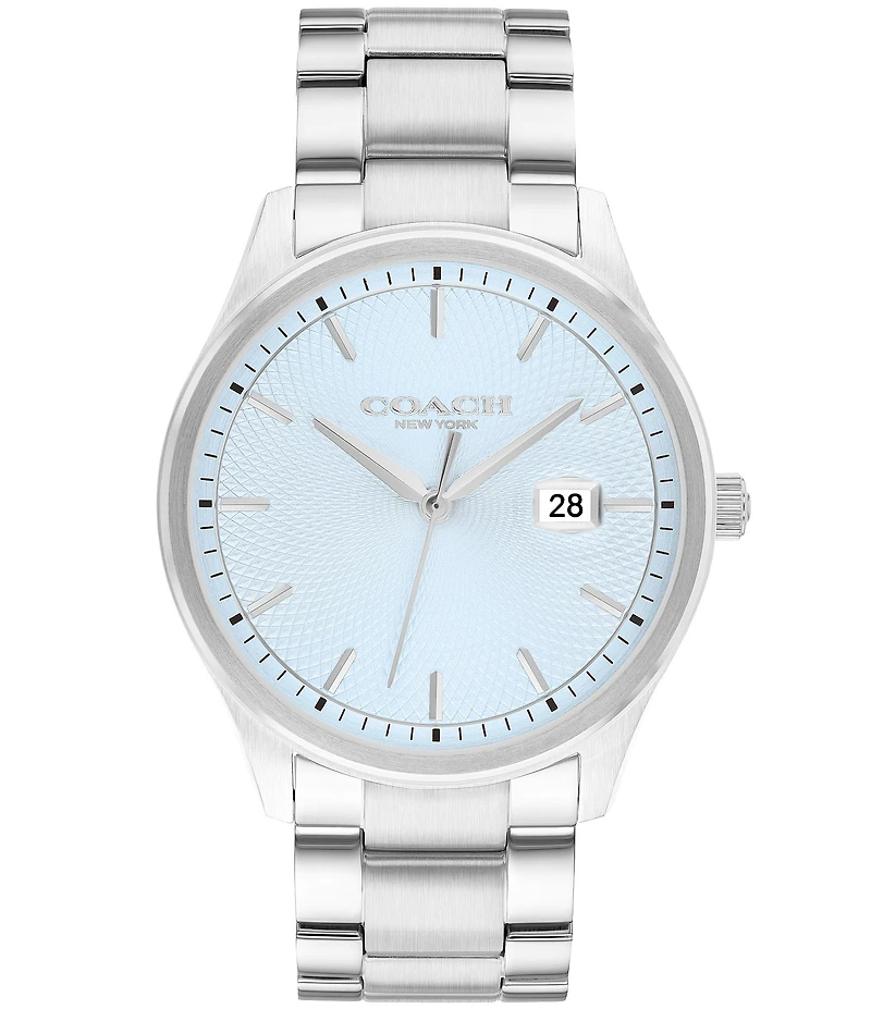 COACH Men's Oliver Quartz Analog Stainless Steel Bracelet Watch