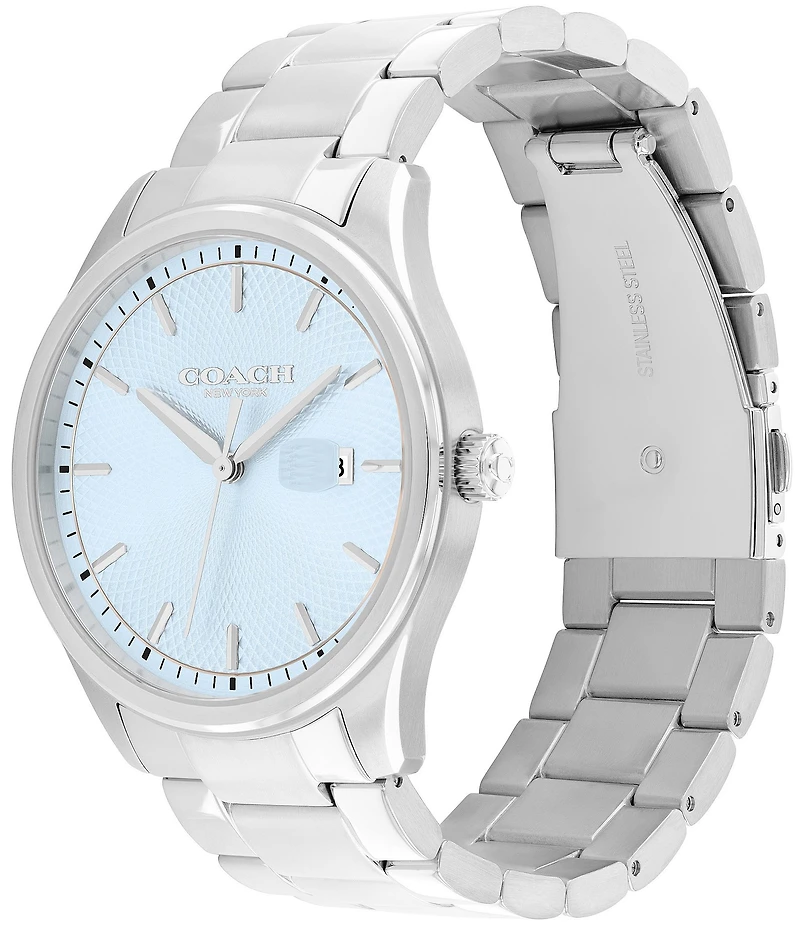 COACH Men's Oliver Quartz Analog Stainless Steel Bracelet Watch