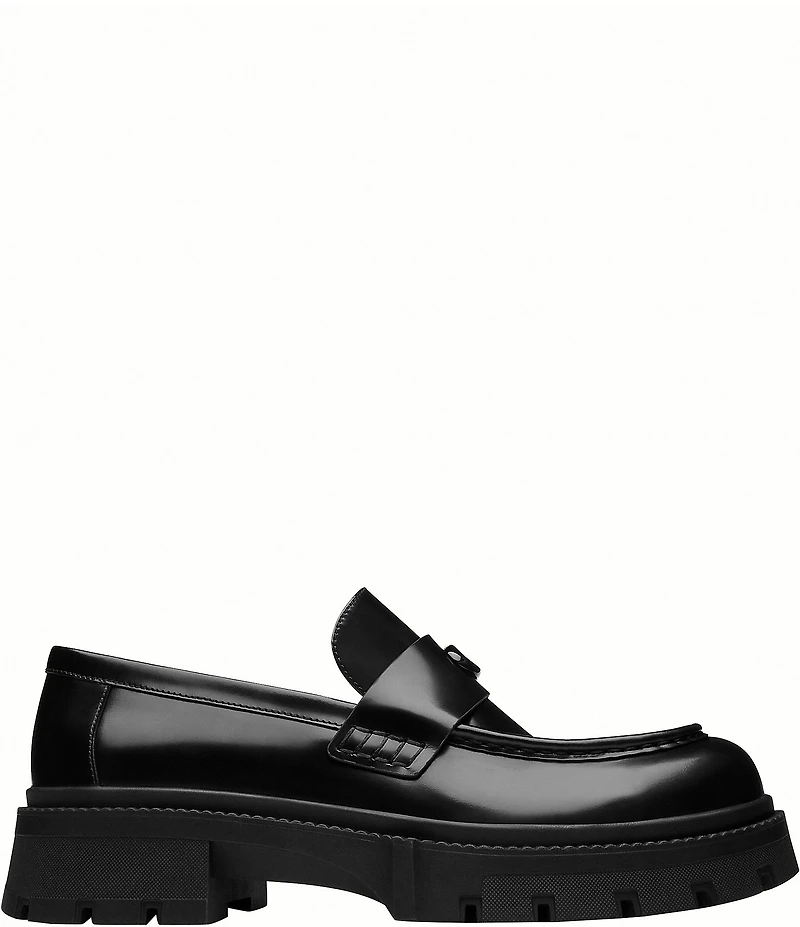 COACH Men's Patent Leather Platform Loafers
