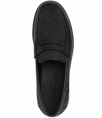 COACH Men's Reagan Signature Logo Penny Loafers