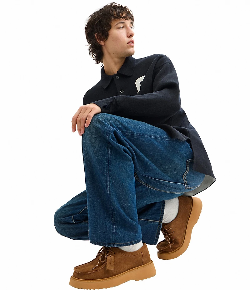 COACH Men's Sculpt C Suede Chukka Oxfords