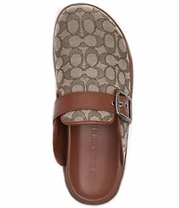 COACH Men's Signature Logo Buckle Clogs