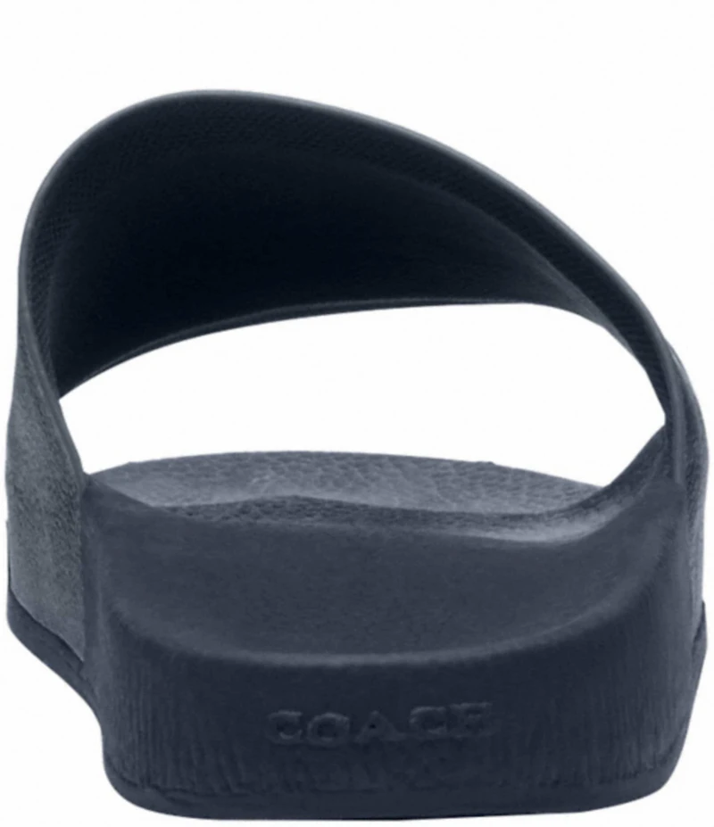COACH Men's Signature Logo Coated Canvas Pool Slide Sandals