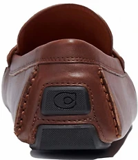 COACH Men's Signature Coin Leather Driver Loafers