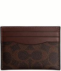 COACH Men's Signature Flat Card Case