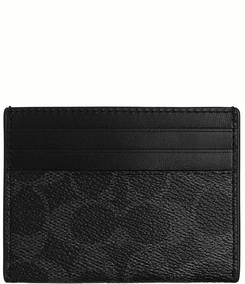 COACH Men's Signature Flat Card Case