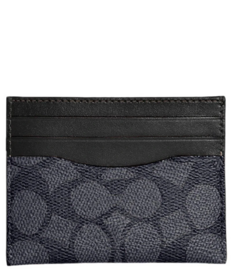 COACH Men's Signature Flat Card Case