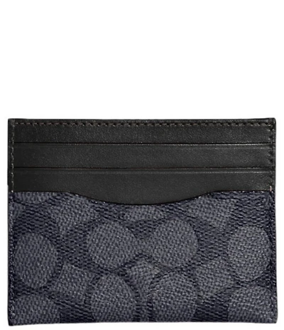 COACH Men's Signature Flat Card Case