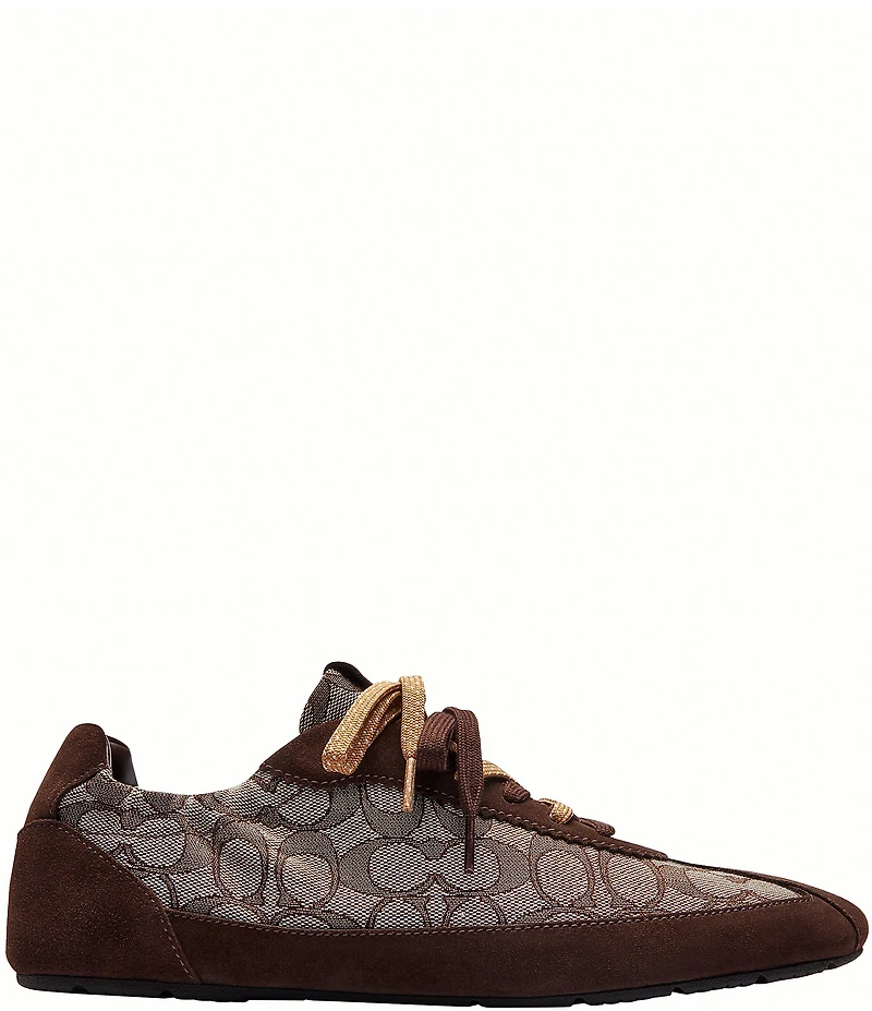 COACH Men's Soft Signature Jacquard Suede Sneakers