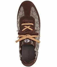 COACH Men's Soft Signature Jacquard Suede Sneakers
