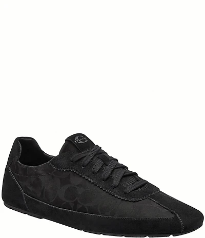 COACH Men's Soft Signature Nylon Suede Sneakers