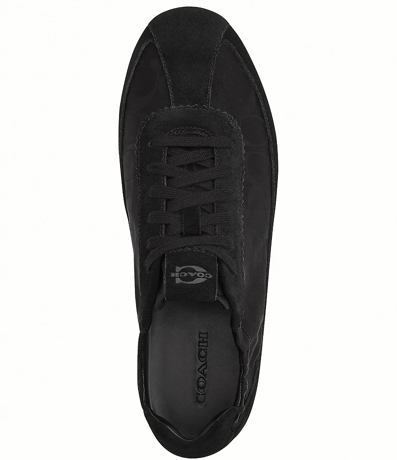 COACH Men's Soft Signature Nylon Suede Sneakers