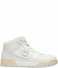 COACH Men's Soho Leather Mid Top Sneakers
