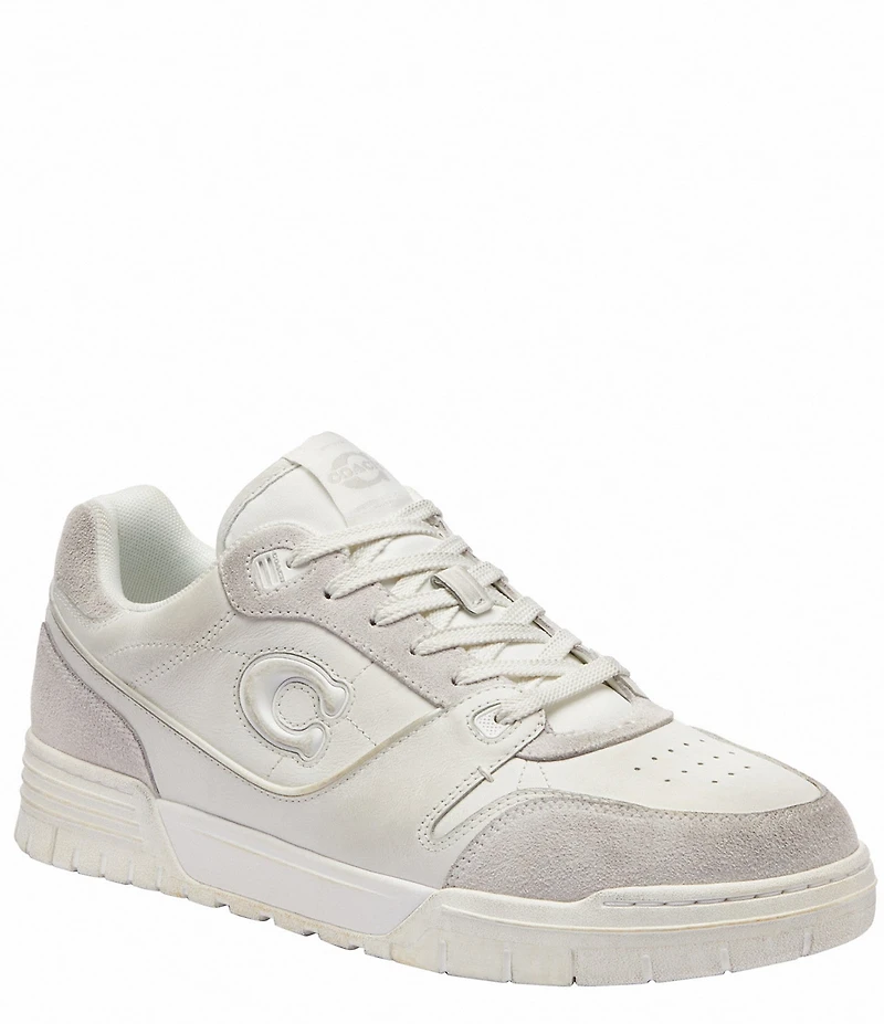 COACH Men's Soho Distressed Suede and Leather Sneakers