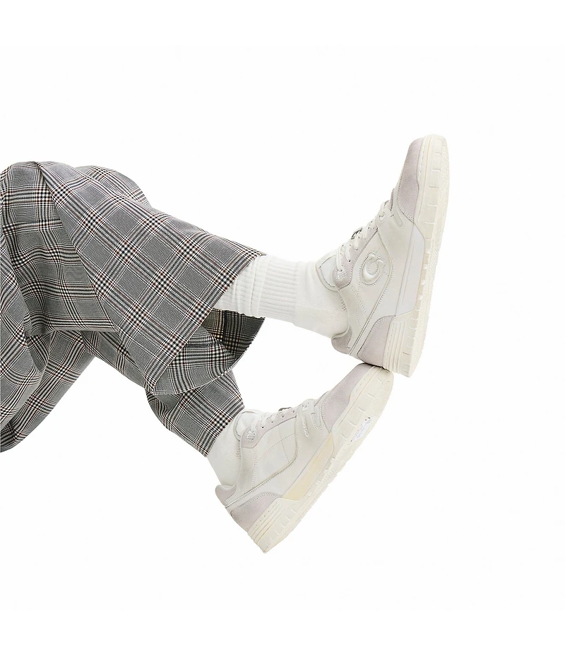 COACH Men's Soho Distressed Suede and Leather Sneakers