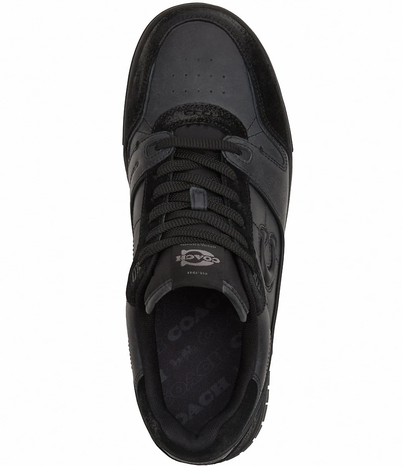 COACH Men's Soho Distressed Suede and Leather Sneakers