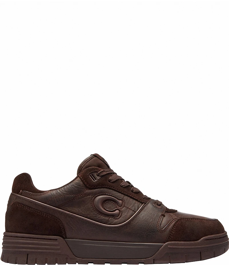 COACH Men's Soho Distressed Suede and Leather Sneakers