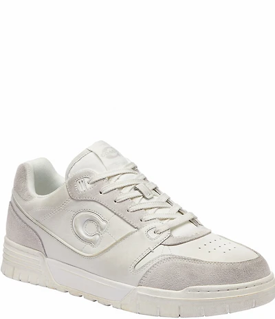 COACH Men's Soho Distressed Suede and Leather Sneakers