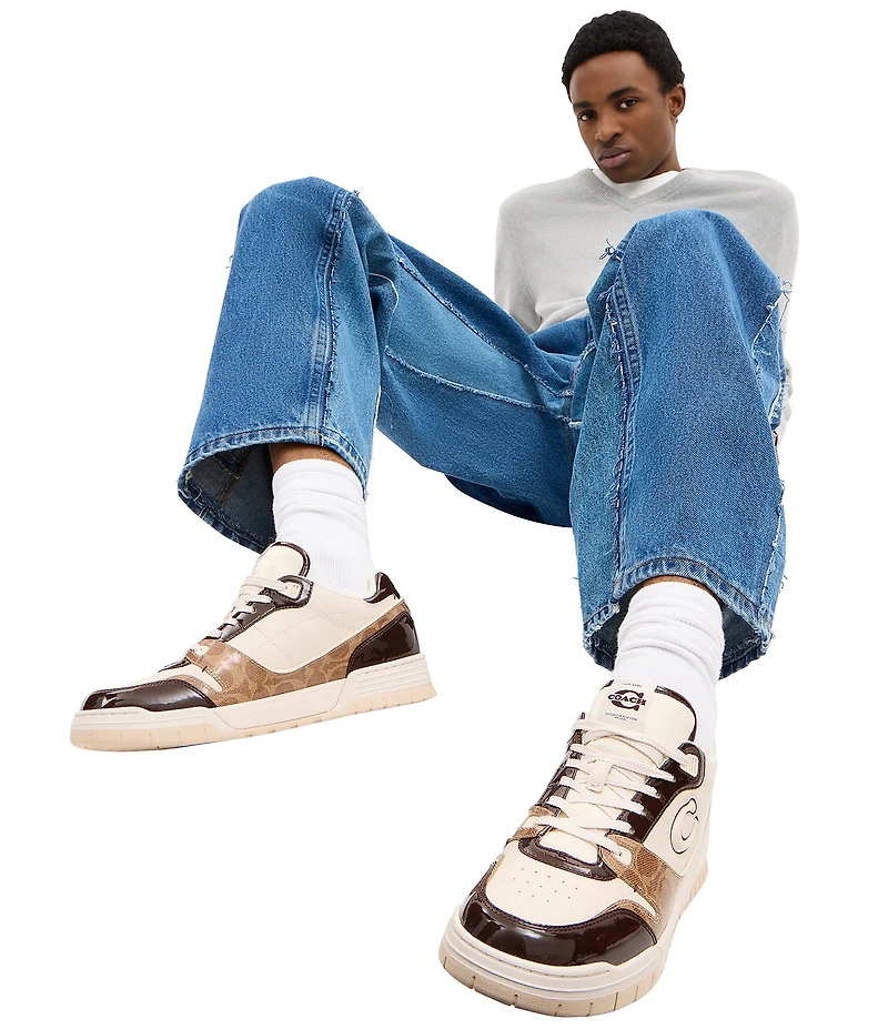 COACH Men's Soho Patent Signature Sneakers