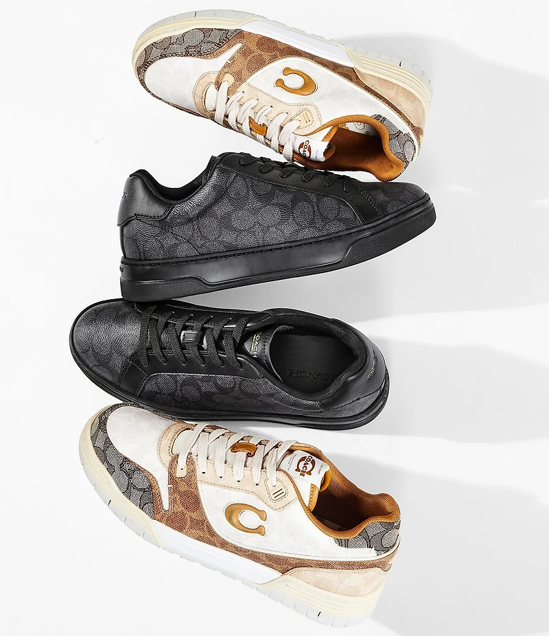 COACH Men's Soho Mixed Signature Logo Sneakers