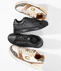 COACH Men's Soho Mixed Signature Logo Sneakers