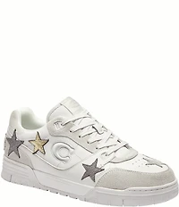 COACH Men's Soho Star Leather and Suede Sneakers