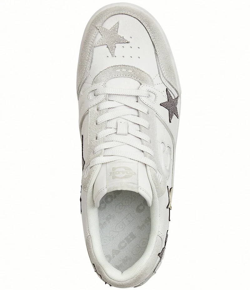 COACH Men's Soho Star Leather and Suede Sneakers