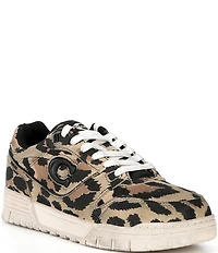 COACH Men's Soho Suede Leopard Sneakers
