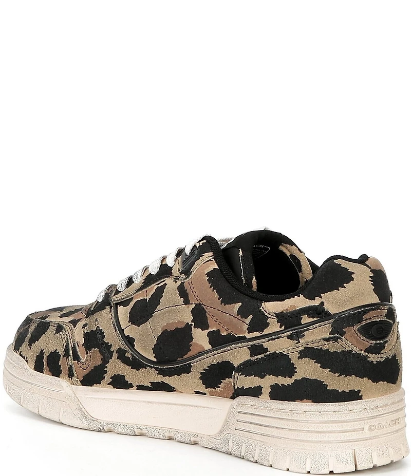COACH Men's Soho Suede Leopard Sneakers
