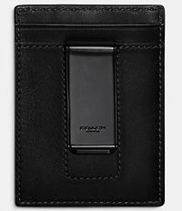 COACH Sport Calf Leather Money Clip Card Case