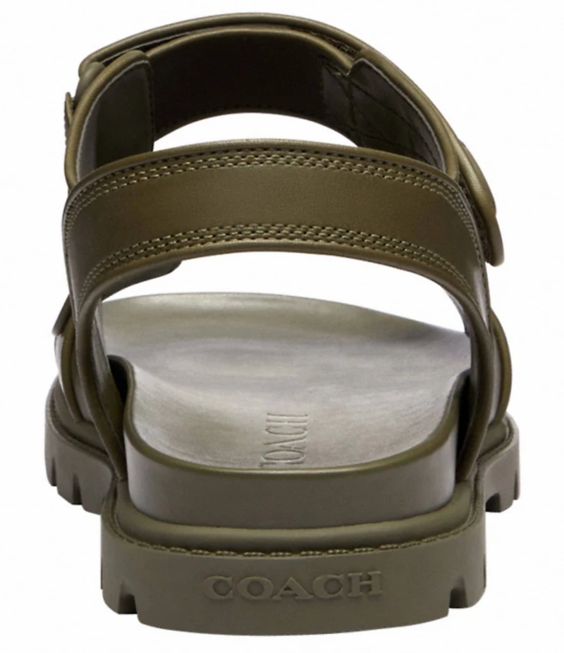 COACH Men's Leather Banded Sport Sandals