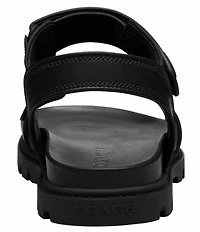 COACH Men's Leather Banded Sport Sandals