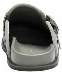 COACH Men's Suede Buckle Clogs